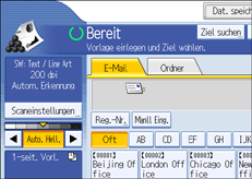 Abbildung Bedienfeld-Display