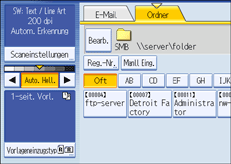 Abbildung Bedienfeld-Display