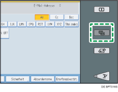 Vereinfachte Anzeige Taste Abbildung
