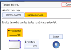 Ilustraci&oacute;n de la pantalla del panel de mandos