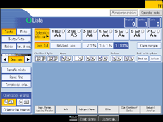 Ilustraci&oacute;n de la pantalla del panel de mandos