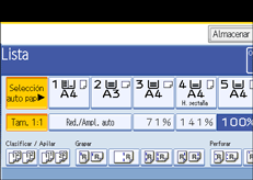 Ilustraci&oacute;n de la pantalla del panel de mandos