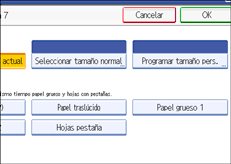 Ilustración de la pantalla del panel de mandos