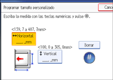 Ilustración de la pantalla del panel de mandos