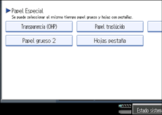 Ilustraci&oacute;n de la pantalla del panel de mandos
