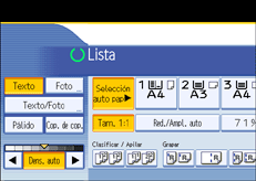 Ilustraci&oacute;n de la pantalla del panel de mandos