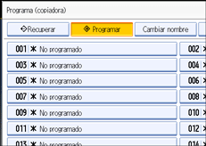 Ilustraci&oacute;n de la pantalla del panel de mandos