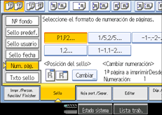 Ilustraci&oacute;n de la pantalla del panel de mandos