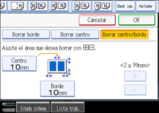 Ilustraci&oacute;n de la pantalla del panel de mandos
