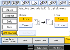Ilustraci&oacute;n de la pantalla del panel de mandos
