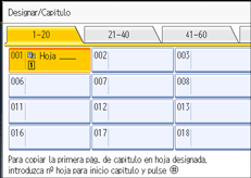 Ilustración de la pantalla del panel de mandos