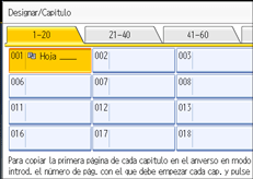Ilustraci&oacute;n de la pantalla del panel de mandos