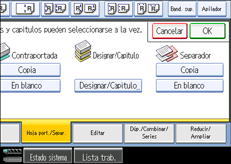 Ilustraci&oacute;n de la pantalla del panel de mandos