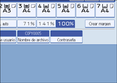 Ilustraci&oacute;n de la pantalla del panel de mandos