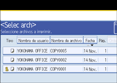 Ilustración de la pantalla del panel de mandos