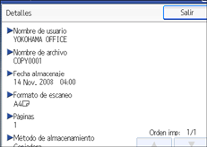 Ilustraci&oacute;n de la pantalla del panel de mandos