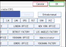 Ilustraci&oacute;n de la pantalla del panel de mandos