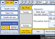 Ilustraci&oacute;n de la pantalla del panel de mandos