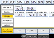 Ilustraci&oacute;n de la pantalla del panel de mandos