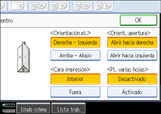 Ilustraci&oacute;n de la pantalla del panel de mandos