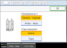 Ilustraci&oacute;n de la pantalla del panel de mandos