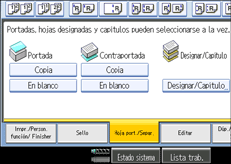 Ilustraci&oacute;n de la pantalla del panel de mandos