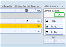 Ilustraci&oacute;n de la pantalla del panel de mandos