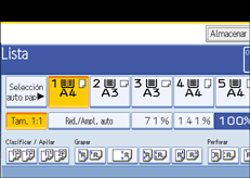 Ilustraci&oacute;n de la pantalla del panel de mandos