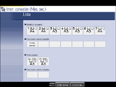 Ilustraci&oacute;n de la pantalla del panel de mandos