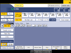 Ilustraci&oacute;n de la pantalla del panel de mandos