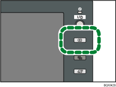 Ilustraci&oacute;n de la tecla Inicio de sesi&oacute;n/Final de sesi&oacute;n