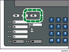 Ilustración de la tecla Configuración de papel de bandejas