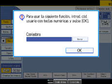 Ilustraci&oacute;n de la pantalla del panel de operaciones