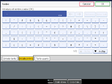 Ilustraci&oacute;n de la pantalla del panel de operaciones