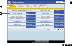 ilustraci&oacute;n del panel de operaciones (ilustraci&oacute;n con leyenda numerada)