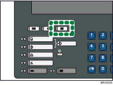 Ilustraci&oacute;n de la tecla Ajustes de papel de bandeja