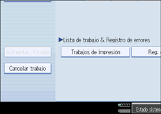 Ilustraci&oacute;n de la pantalla del panel de operaciones