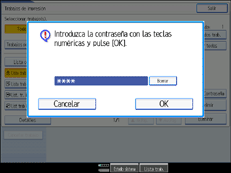 Ilustraci&oacute;n de la pantalla del panel de operaciones