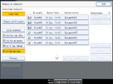 Ilustraci&oacute;n de la pantalla del panel de operaciones