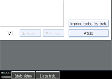 Ilustraci&oacute;n de la pantalla del panel de operaciones