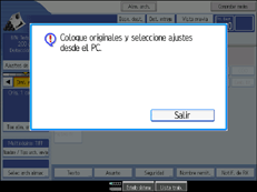 Ilustración del panel de operaciones