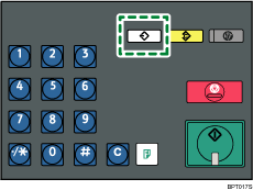 Ilustración de la tecla de pantalla simplificada