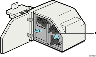 Иллюстрация устройства для подрезки бумаги с пронумерованными сносками