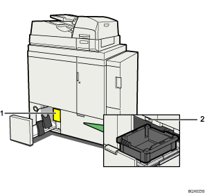 Perfect binder illustration numbered callout illustration