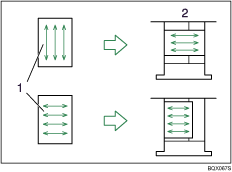 Illustration of paper grain