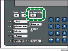 Tray Paper Setting key illustration