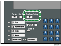 Tray Paper Setting key illustration