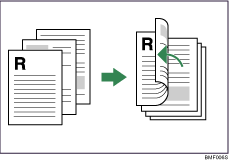 Illustration of duplex (open to left)