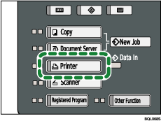 Printer key illustration