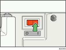 Main power switch illustration